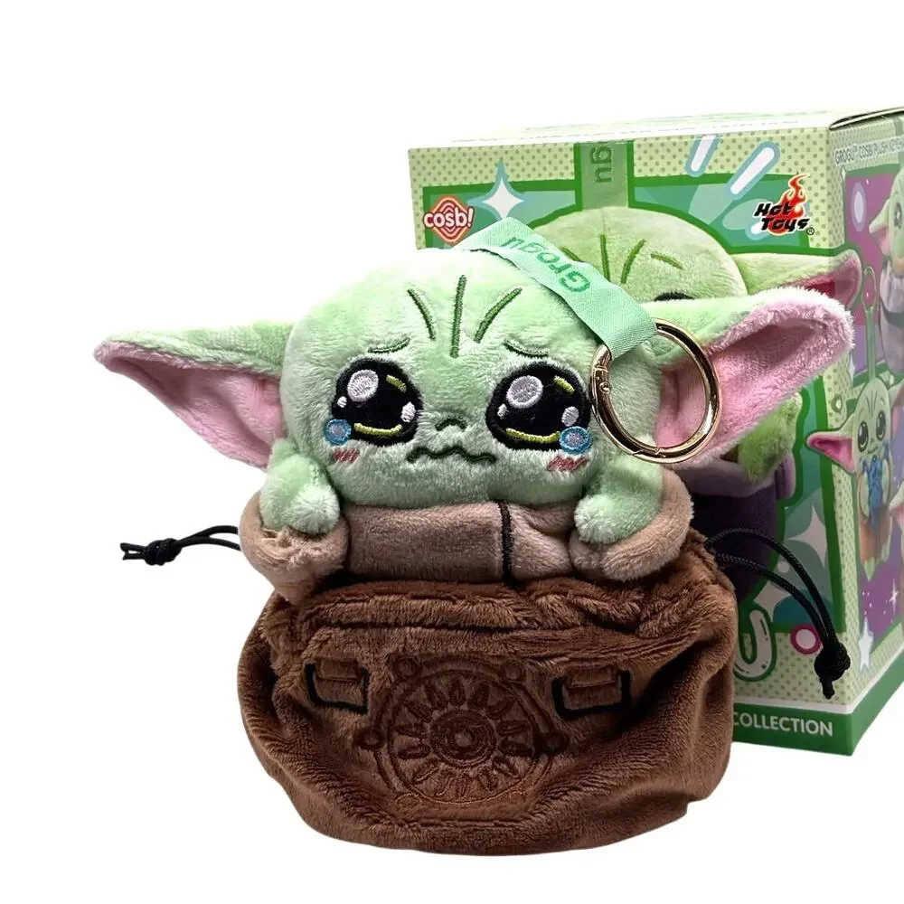 Disney x Star Wars x Cosbi Mandalorian & Grogu Plush Key/Charm, Crying, New